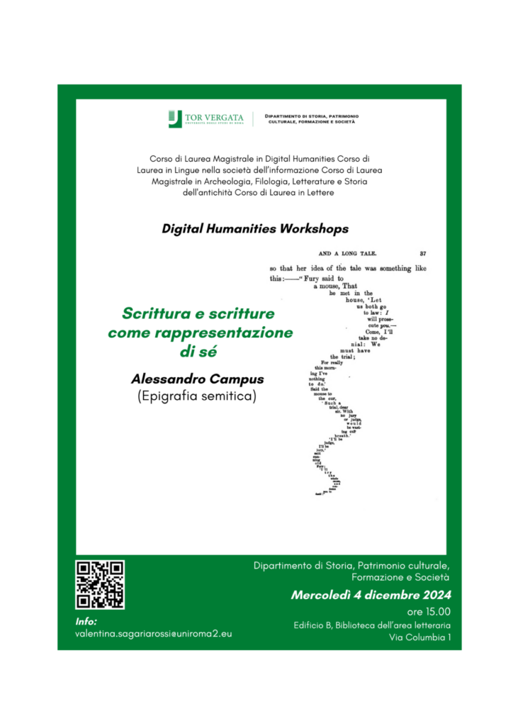 Digital Humanities Workshops